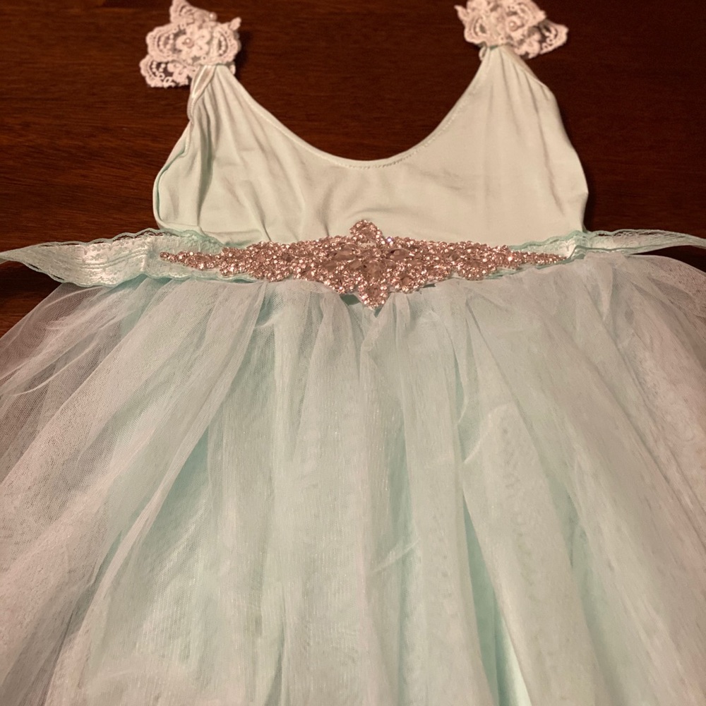 AQUA/CRYSTAL DRESS